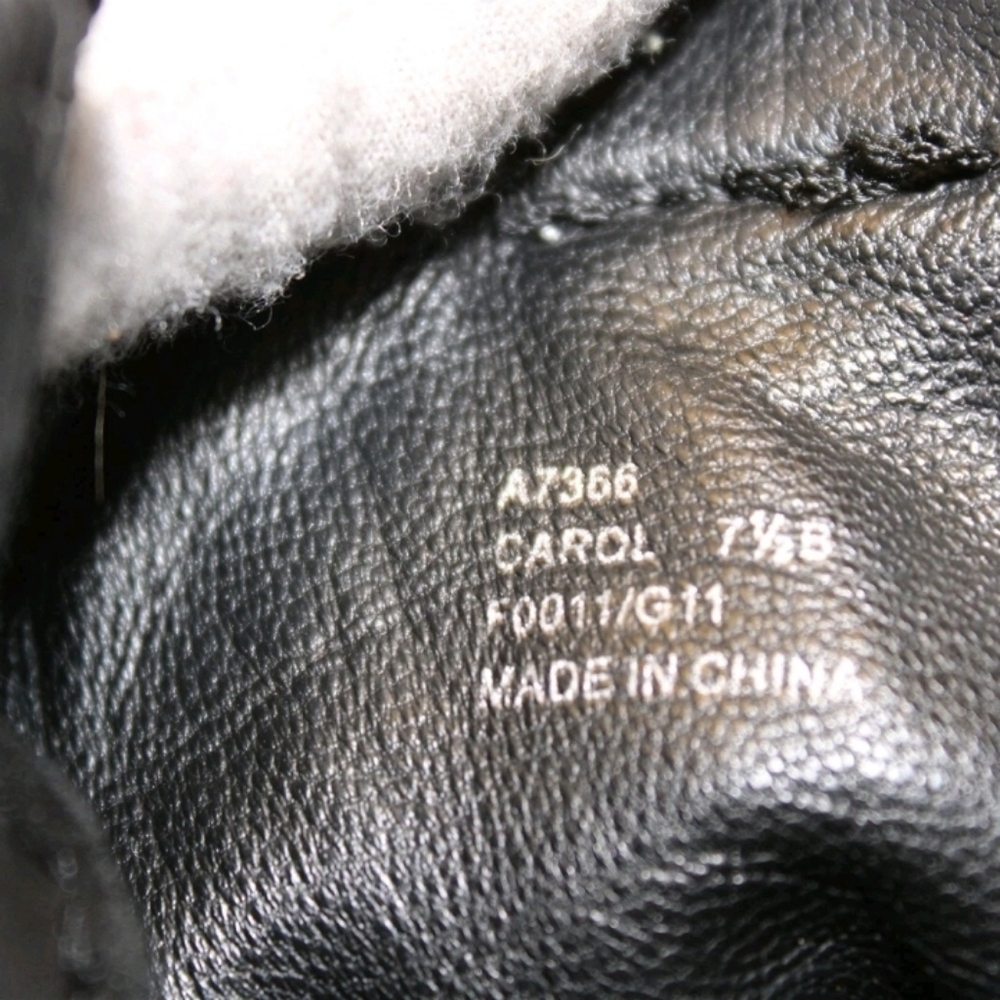 Coach Carol 7.5 Suede Lace Up High Heeled Lugg Soles Moto Ankle Boots - Picture 8 of 11